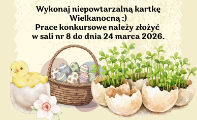 Zdjęcie: KONKURSU PLASTYCZNY ,, KARTKA WIELKANOCNA’’